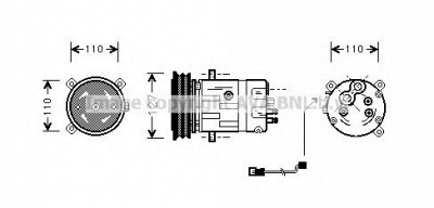 AVA QUALITY COOLING olk290 -  Компрессор, кондиционер